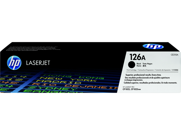 HP 126A Black Original LaserJet Toner Cartridge | CE310A