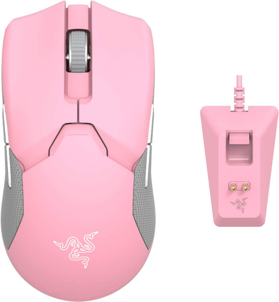 Razer Viper Ultimate Wireless Gaming Mouse with Charging Dock, Pink | RZ01-03050500-R3U1