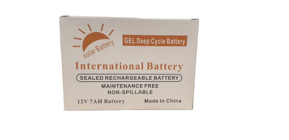 International Sealed Rechargable 12V 7AH Battery