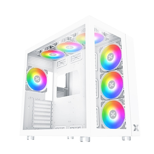 Xigmatek Aquarius Pro Arctic White ATX 7fans Case | EN49424