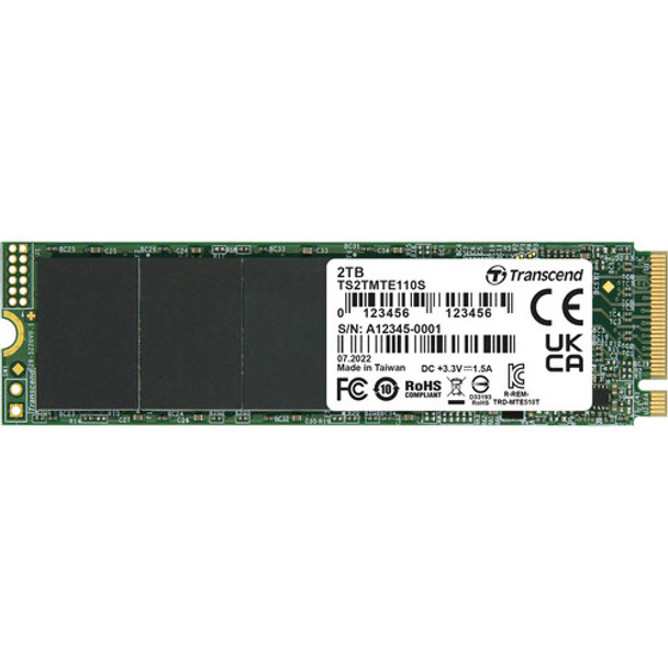 Transcend 2TB 110S M.2 PCIe Gen3 x4 SSD | TS2TMTE110S