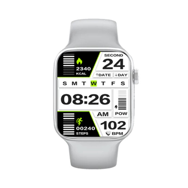 Blulory Glifo G8 Smart Watch, Silver | Glifo G8