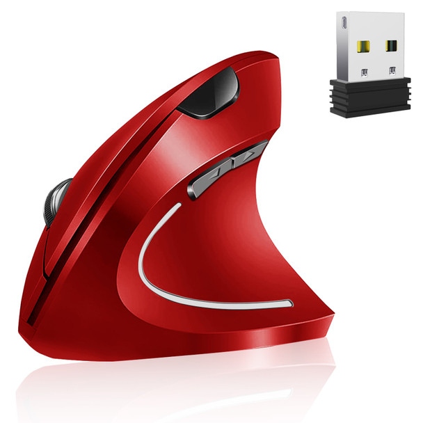 Vassink Ergonomic Rechargeable Wireless Mouse - Red