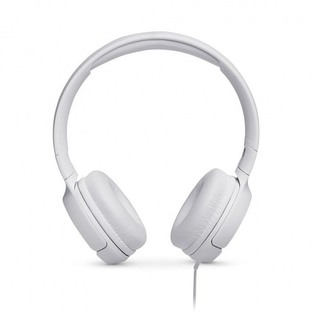 JBL TUNE 500 On-Ear Wired Headphone - White | Tune 500