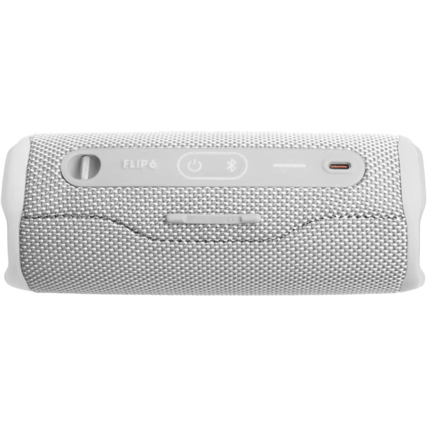 JBL Flip 6 Portable Waterproof Bluetooth Speaker, White | JBLFLIP6WHTAM