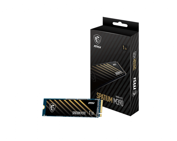 MSI Spatium M390 1Tb PCIE 3.0 NVME SSD | M390
