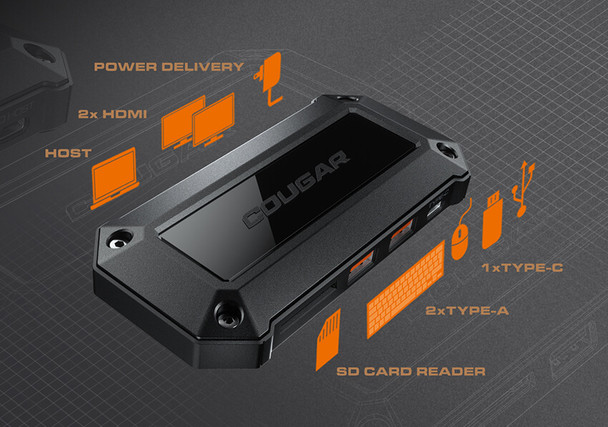 Cougar DH07 Slim 7-Port Docking Hub | DH07