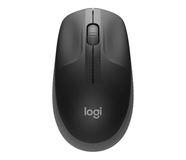 Logitech M190 Full-Size Wireless Mouse - Black | M190