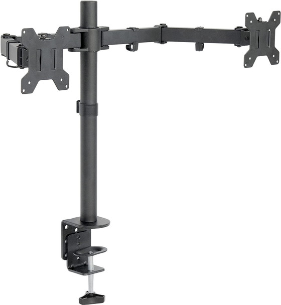 Vivos 27" Fully Adjustable Arms Dual LCD LED Monitor Desk Mount Stand