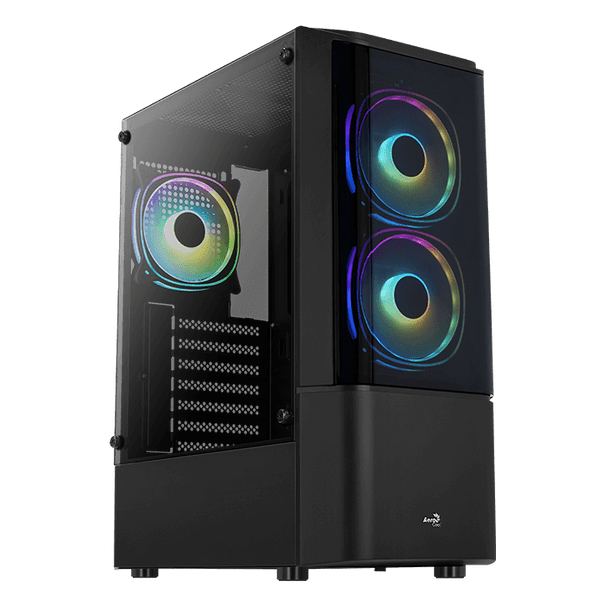 Aerocool Gaming Case Quantum 3*RGB FAN Tempered Glass Full Window