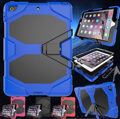 360 Degree Protective Soft Silicone + Hard PC Tablet Case Cover for iPad 2 3 4 iPad, IPAD Air, IPAD 6, IPAD 5