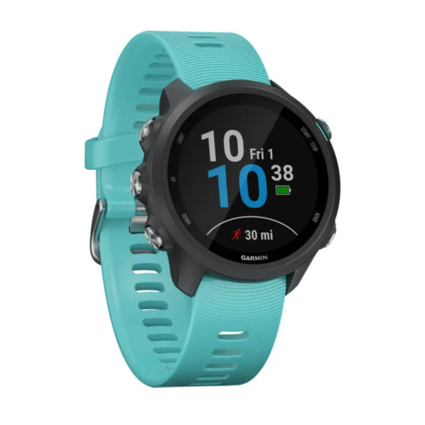 Garmin Forerunner 245 Watch GPS Running Smartwatch with Music, Aqua | 010-02120-22