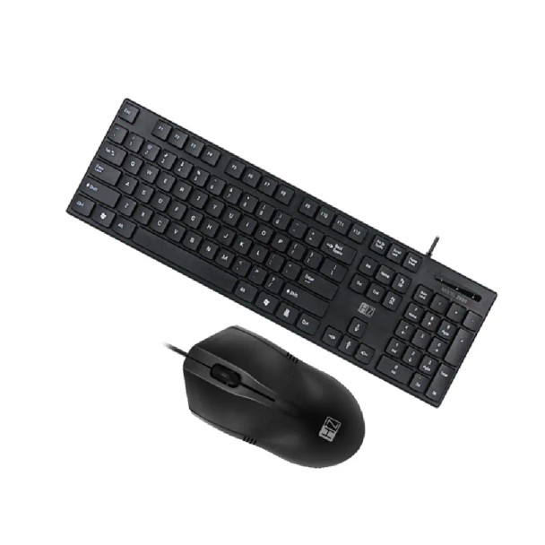 HEATZ Wired Combo Keyboard and mouse , Black | ZK09