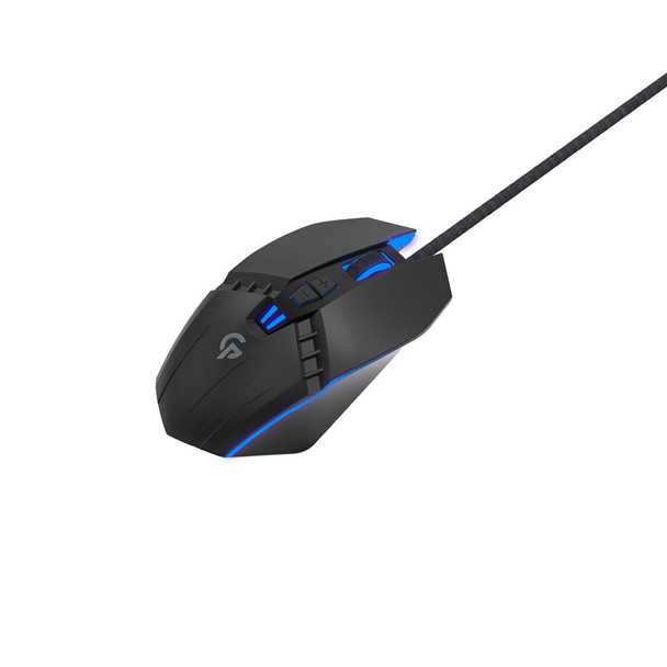 Porodo 7D Wired Gaming Mouse, Black | PDX314-BK