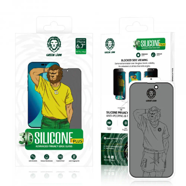 Green Lion 3D Silicone HD Glass Screen Protector ,iPhone 13 /13 Pro | GNI13P3HDSICL