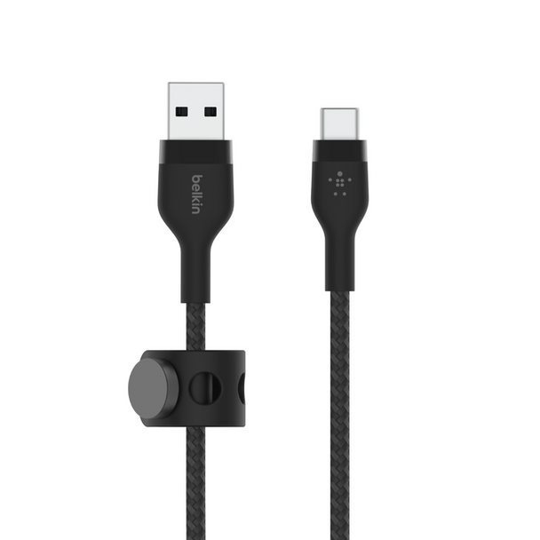 Belkin Boost Charge Pro Flex Cable Usb-A To Usb-C Cable Black | CAB010bt1MBK