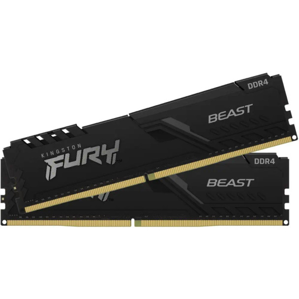 Kingston Fury 32GB 3600MHz KIT 32GB (16GB 2G x 64-Bit x 2 pcs) DDR4 Black Desktop RAM | KF436C18BBK2/32