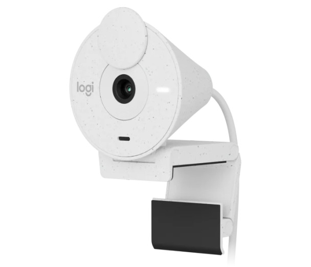 Logitech BRIO 300 Full HD 1080p Webcam, Off-White | 960-001440