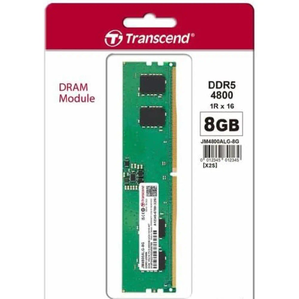 Transcend Memory Desktop DDR5 8GB 4800Mhz | JM4800ALG-8G