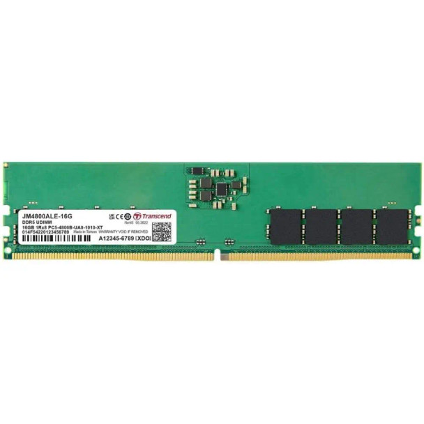 Transcend Memory Desktop DDR5 16GB 4800Mhz | JM4800ALE-16G