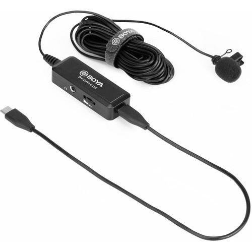 BOYA BY-DM10 Digital Omnidirectional Lavalier Microphone with USB-C and USB Output | BY-DM10UC