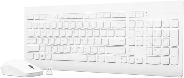 Lenovo 510 Wireless Keyboard and Mouse Combo, White | GX30W75336