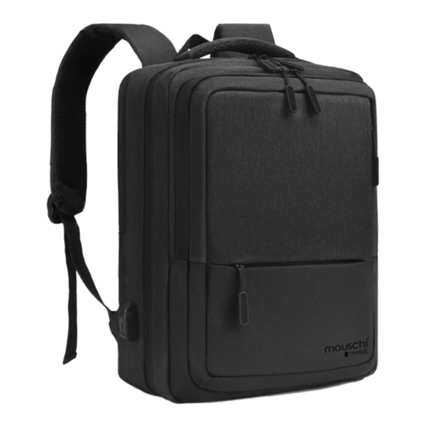 Mouschi B Three Backpack 15.6″ Black | B Three