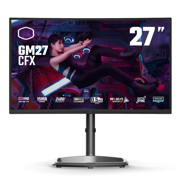 Cooler Master GM27 27″ 240HZ 0.5ms FHD Curved Gaming Monitor | CMI-GM27-CFX