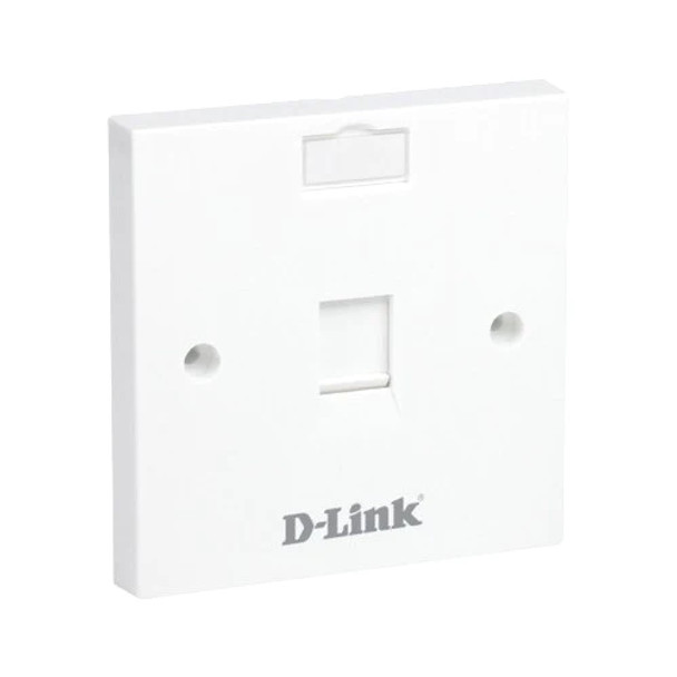D-link NFP-0WHI11 Single Faceplate, Square, White|NFP-0WHI11