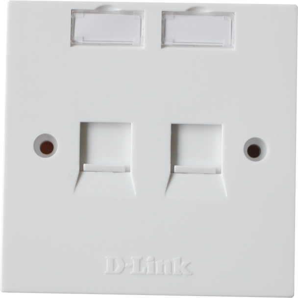 D-link Flat Faceplates,white|NFP-0WHI21