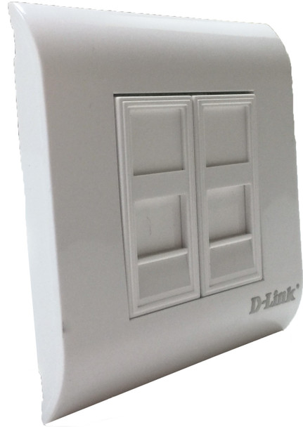 D-link Flush Mounted FacePlate Frame-French Type- 80*80mm-Square,white|NFF-01WHI
