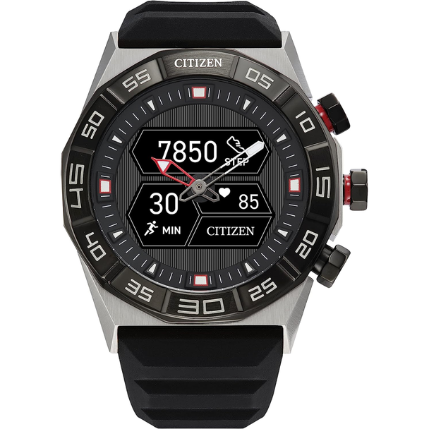Citizen CZ Smart PQ2 Hybrid Smartwatch, Black | JX2008-06E