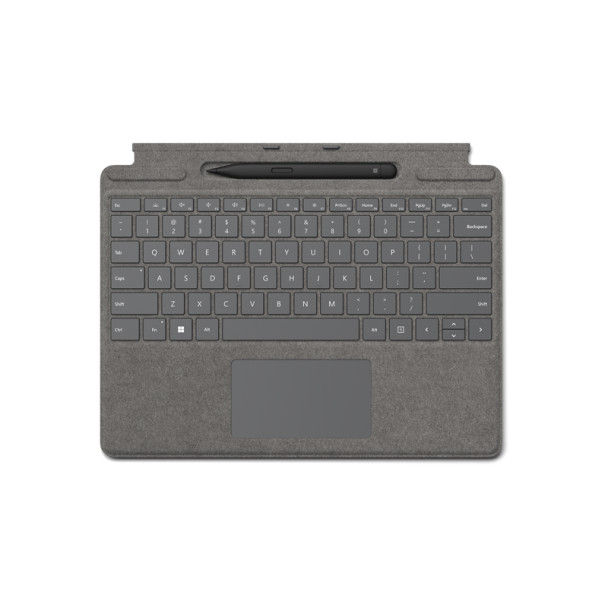 Microsoft Surface Signature Keyboard With Pen 2, Platinum | 8X6-00075