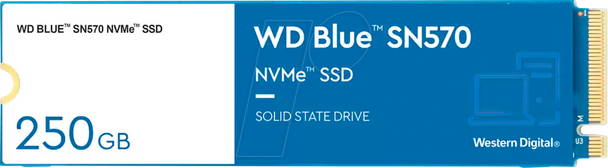 WD Blue SN570 250GB NVMe Desktop Internal SSD | WDS250G3B0C