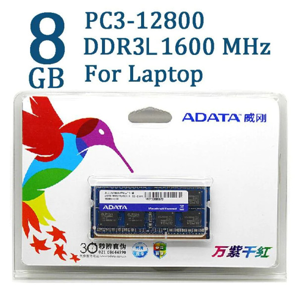 ADATA 8GB 1600MHz DDR3 Notebook RAM