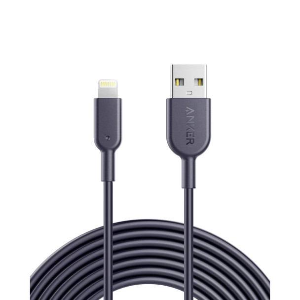 Anker Powerline II 10 ft Usb-A To Lightning Connector, Grey | A8434HA2-1