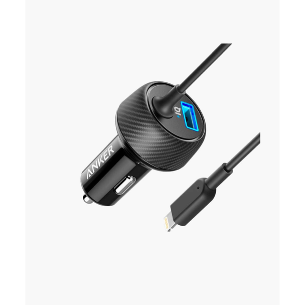 Anker PowerDrive 2 Elite Lightning – Black | A2214H11