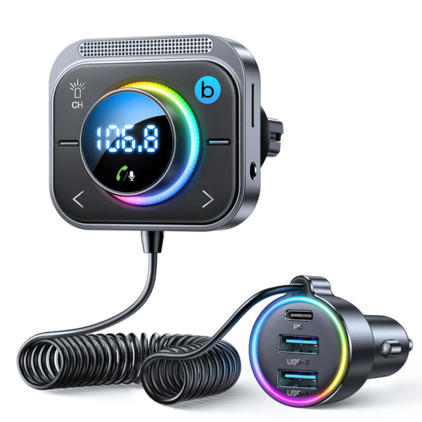 Joyroom JR-CL18 30W MP3 Bluetooth transmitter with Car Charger | JR-CL18