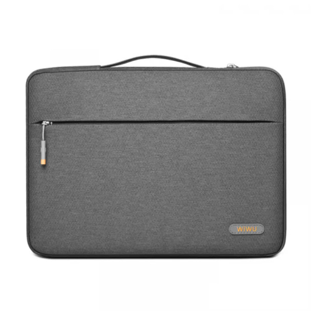 WiWU Pilot Water Resistant High-Capacity Laptop Sleeve Case 13.3" - Grey | PWRHCLSC13.3G