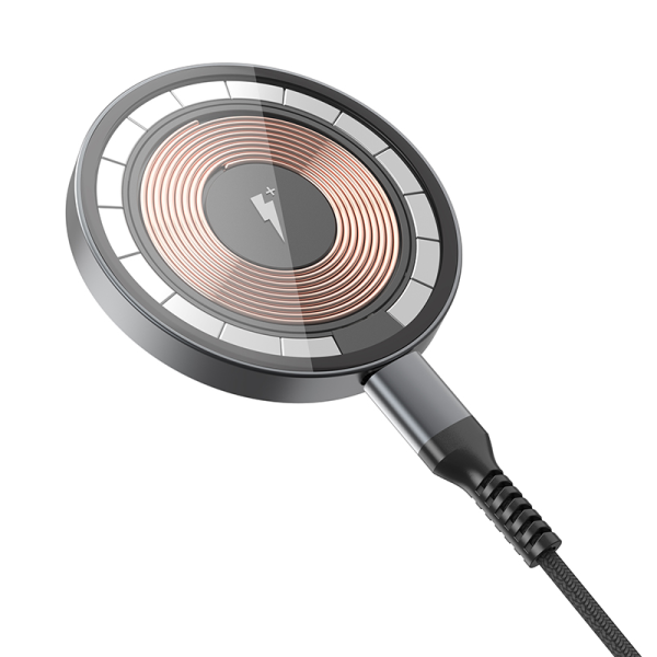 WiWU Ultra-Thin Magnetic Wireless Charger - Transparent | M14T