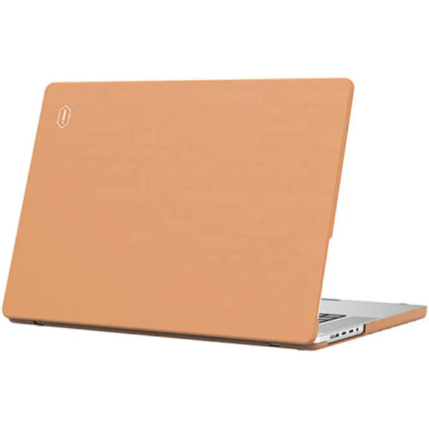 WiWU Leather Shield Case For Macbook 16.2" Pro 2021 - Brown| LSCM16.2P2021BR