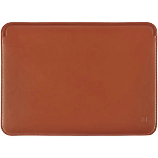 WiWU Skin Pro Platinum With Microfiber Leather Sleeve For Macbook 13.3" - Brown | SPPMLSM13.3BR