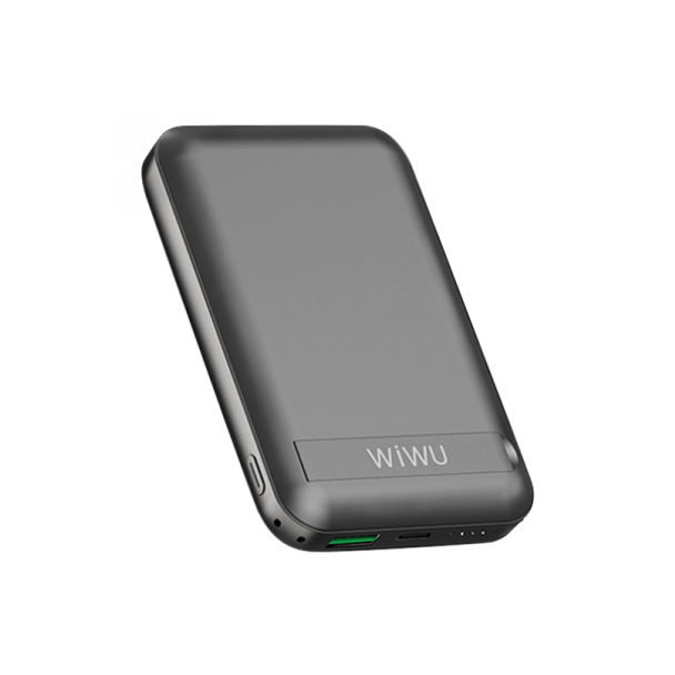 WiWU Snap Cube Magnetic Wireless Charging 10000mAh Power Bank - Black | SC10000WHTB