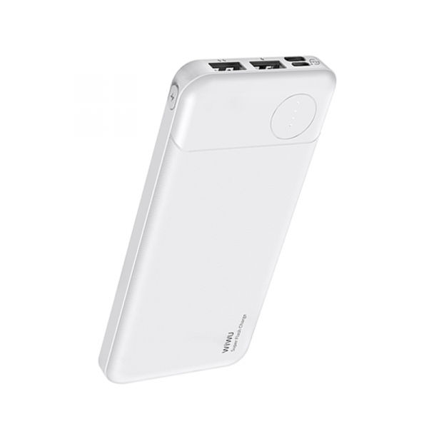 WiWU Super Flash Charge 10000mAh Power Bank - White | JC-14W