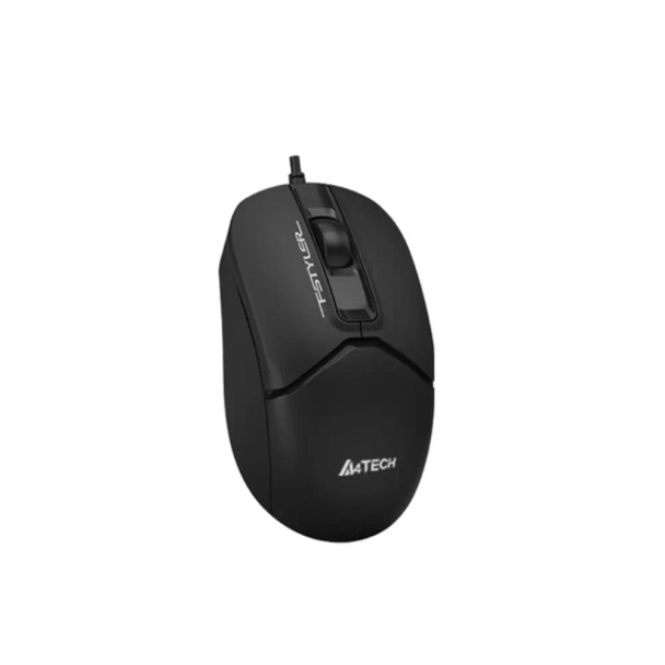 A4tech Fstyler Optical Wired Mouse, USB, Black | FM12