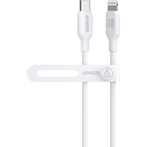 Anker 542 USB-C to Lightning Cable Bio-Based 6ft B2B - UN White | A80B2H21-WT