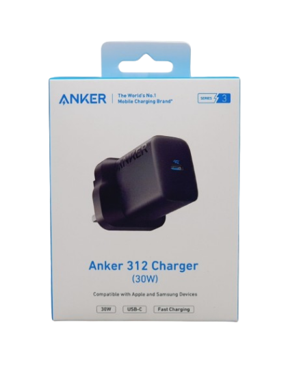 Anker 312 30W Charger, Black | A2640K11