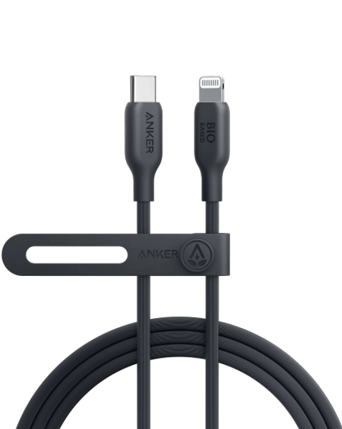 Anker 542 USB-C to Lightning Cable Bio-Based 3ft B2B - UN Black |A80B1H11-BK