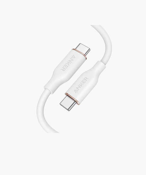 Anker Powerline IIl Flow Usb-C To Usb-C 100W Cable 3Ft White | A8552H21-WT