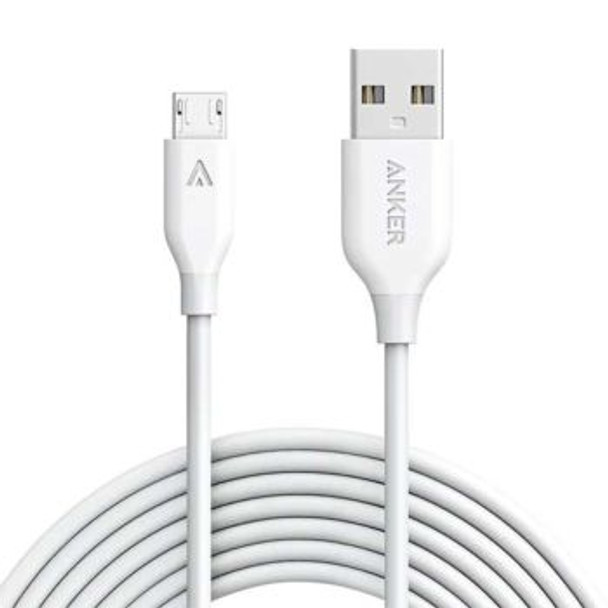 Anker PowerLine Micro USB 6FT Cable, White | A8133H21